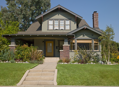 a large lawn in front of a house